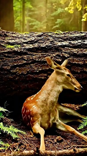 Crushed By A Tree! He Ran Miles To Save His Best Friend 🦌🐕 #deerrescue #herodog #bestfriends