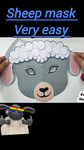 Mask Craft Ideas on Instagram: "Easy sheep mask making 🐏✨| DIY animal mask Full tutorial 🔗❤️https://youtu.be/t8fRBINBGqM #sheepmask #sheepmask🐏 #sheepmasks #sheepcraft #sheepcrafts #sheepcraftsforkids #animalmask #animalcrafts #animalmaskcraft #amimalcraft #animallovers❤️ #papermaskmaking #papercraft #papercrafts #pastlesheet #artandcraft #viralcraft #maskmaking #easycraftmakingidea #youtubechannel #craftchannel #kidscraft #kidscrafts101 #craftreels #trandingreelindia #creativereels💓💓❤️❤️ #