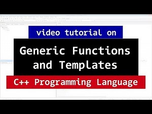 Mind Luster - Learn Generic Programming in C and Templates | CPP Video Tutorial