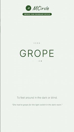 Learn English: What is Grope? | Vocabulary Shorts