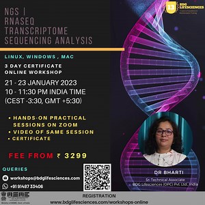 3-Day Technical Hands-on Certificate Online Training in NGS Data...