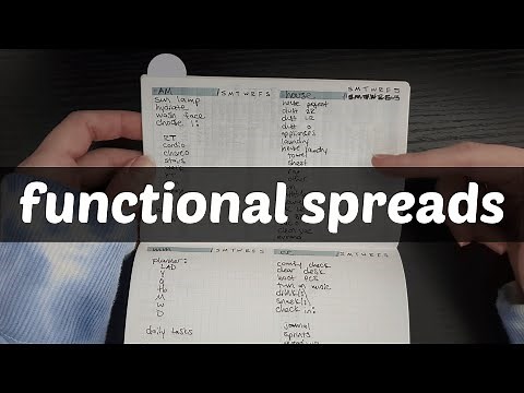 functional bullet journal spreads that help me organize my life