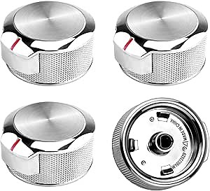 W10823529 Oven Range Control Knob - for Whirlpool KitchenAid Oven Range Stove Knob - Replaces W11156487 AP6285576 EAP12347719 PS12347719 4546228-4 pcs