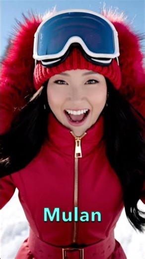 Disney Princesses on Ski Vacation #aiart #veo3 #perplexityai