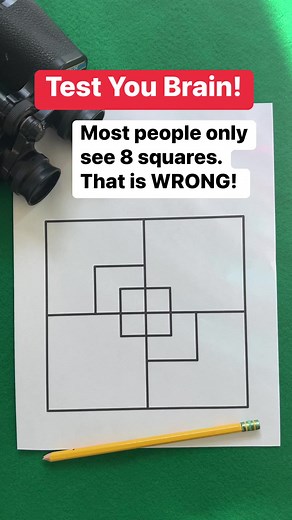 151K views · 710 reactions | The number of squares in this brain teaser puzzle is greater than 8 if you look closely. | The Gooch | Facebook