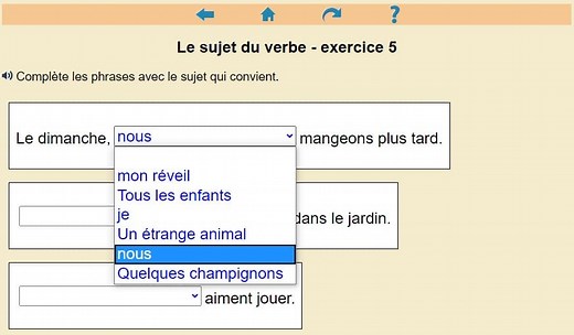 Le sujet du verbe | Clic ! Ma Classe