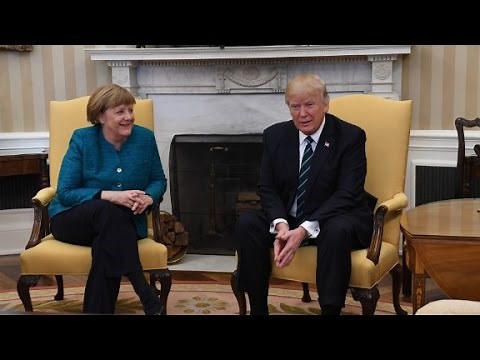 Trump meets with Merkel