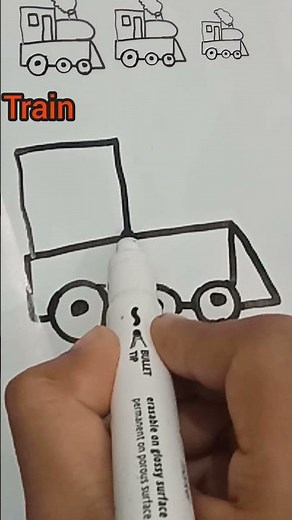 How to Draw a Train Step by Step | Easy Drawing #TrainDrawing#HowToDrawTrain#EasyDrawing