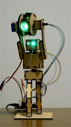 DIY Robot shaped moving light | Electronics Project