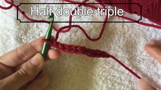 8K views · 19 reactions | Half Double Triple Crochet Tutorial | DailyCrochet.com | Facebook
