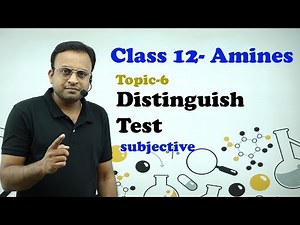 AMINES CLASS -12 /DISTINGUISH TEST/ Hinsberg reagent/ How to distinguish between amines