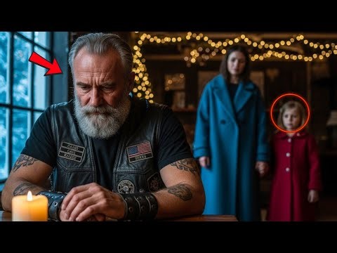 Sad Hell Angel Sits Alone on Christmas Eve, But What He Did for a Struggling Mom Changed Everything.