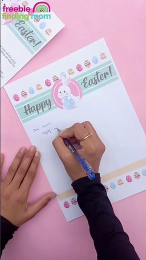 Free Printable Easter Bunny Letters