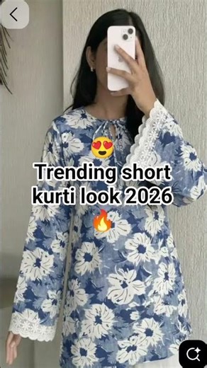 😍1 , 2 ya 3 konsa short kurti look best hai??👇 comment for more #trending #shortkurti #viralshorts