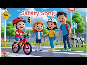 🚦 Safety Song for Kids | Learn Road Safety Rules | Crosswalk & Traffic Light Song#nurseryrhymes