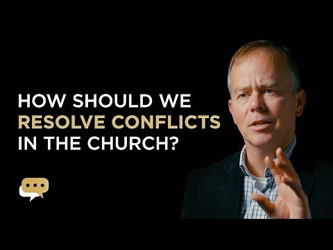 How should Christians resolve conflicts in the church?