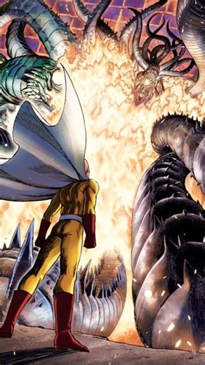 Saitama vs Orochi | Epic Fight Scene! #onepunchman #anime #shorts