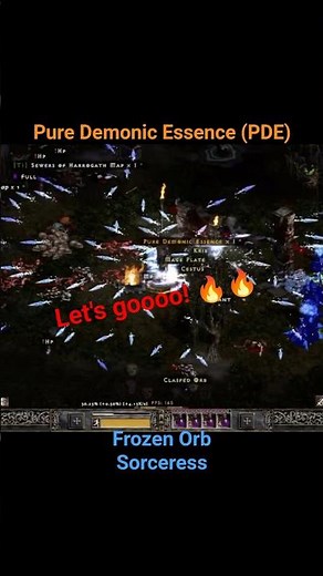 Pure Demonic essence drop from the map boss! Let's goooo! 🔥 #projectdiablo2 #diablo2 #gaming #ARPG
