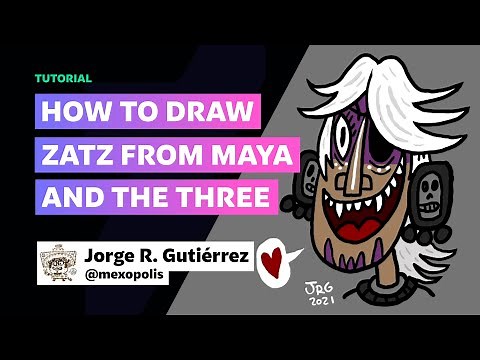 How to Draw Zatz from Maya and the Three w/ Jorge R. Gutiérrez | DeviantArt Tutorials