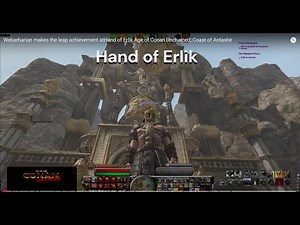 Webarbarian makes the leap achievement at Hand of Erlik Age of Conan Unchained; Coast of Ardashir
