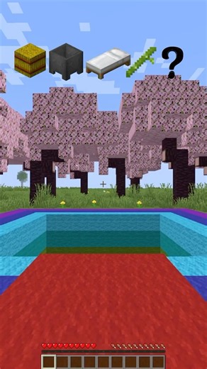 Which Block Can Save You From Any Fall? #minecraft #gaming #shorts