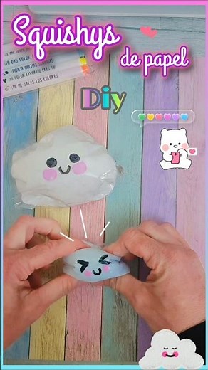 Squishy con materiales caseros #diy #squishy 🩷💚🩵❤️