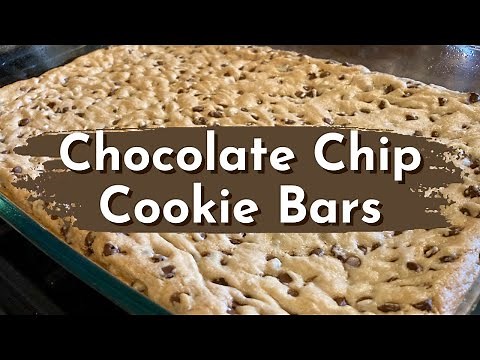 Chocolate Chip Cookie Bars | Only 4 Ingredients! | EASY Dessert Recipe