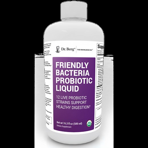 USDA Organic Probiotic Liquid with 12 Live Bacterial Strains