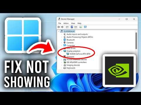 Fix NVIDIA Graphics Card Not Showing In Device Manager - Windows