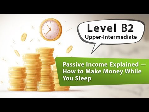 Passive Income Explained — How to Make Money While You Sleep | English Listening Practice - B2