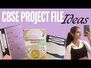 ✨CBSE PROJECT FILE IDEAS✨ | Cover Page Ideas | 12th 10th project files inspo | Project Files