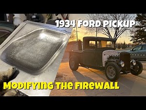 Recessing a 1934 Ford hot rod firewall for engine clearance