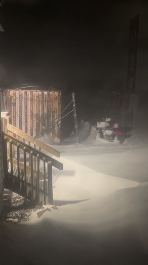 11-20-25 in Gambell, Alaska at 6:30am… doesn’t look promising… better be safe anyway…. Winter storm is at it …. Be safe folks … | AK Traveler Johanna MataBauman