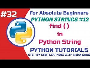 Python find() String Method | Finding Substrings in Python | Class 11 & 12 CS #python #trending