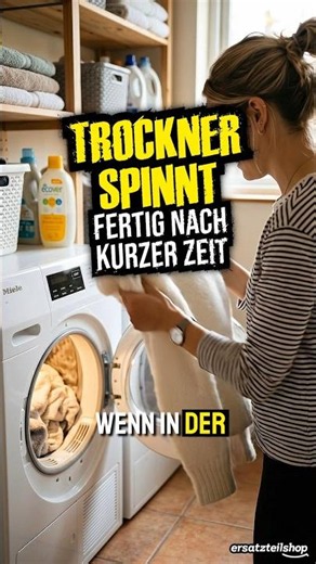 Ist dein Trockner viel zu schnell fertig? #ersatzteilshop #reparatur #diy #Trockner #ersatzteile