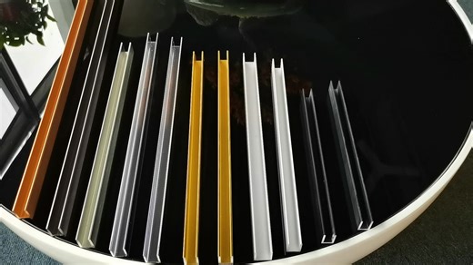 Anodized Black Aluminum U Channel Sliding Profile for Apartment Shower Screen 1/2