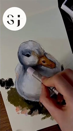The Most Satisfying Duckling Art Reveal Ever! 🦆✨ #shorts #art #short #shortsfeedviral #duck #paint