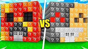 Preston vs Bionic LUCKY BLOCK House Build Battle! – Minecraft