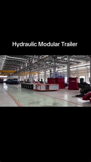 Hydraulic modular trailer #logistics #transport #heavyhauler #goldhofer #modulartrailer #大件运输
