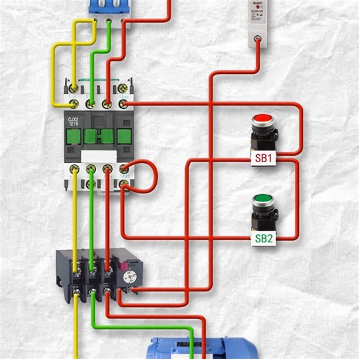 Kent Du on Instagram: "Complete Wiring Guide for Motor Self-locking (Self-holding) Control Circuit https://www.bestcontactor.com/complete-wiring-guide-for-motor-self-locking-self-holding-control-circuit/ The core of a motor self-locking circuit is to connect the #auxiliary normally open contact of the #contactor in parallel with the start button. This configuration enables continuous power supply after the start button is pressed, ensuring the motor remains in operation even when the button is r