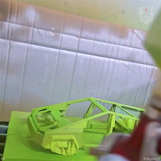 Painting a Tesla Cybertruck LIME Green | Crazy Restoration