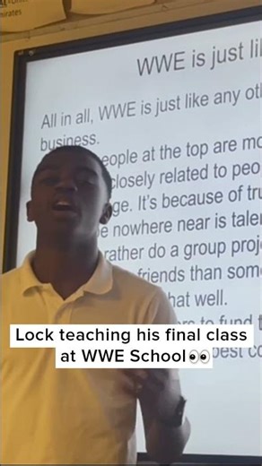 Lock Teaches His Final Class In WWE School 👀