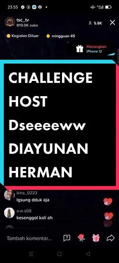 Challenge host aling naik ayunan HERMAN 👻 #PUBGMGundalaChallenge #fyp #challenge #horror #fyp