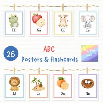 ABC Posters & Flashcards for Preschool | Alphabet Classroom Decor