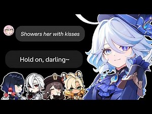 Genshin Impact Girls React to: Showering them with kisses | CharacterAi - Genshin Impact