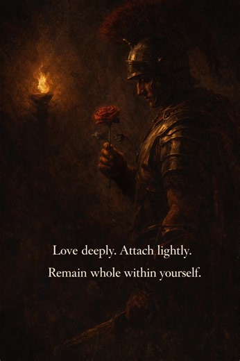 Most people confuse love with possession. To love well you must remain whole. Care deeply. But do not anchor your identity to what can leave. Strength in love is calm, not control. Would you still be steady if it changed? Follow for daily Stoic clarity. #Stoicism #SelfMastery #Philosophy #EmotionalControl #InnerStrength