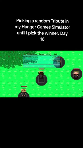 Day 16 of my Hunger Games Simulator! #hungergames #simulator #game #viral #fyp