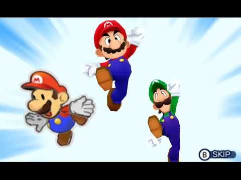 Mario & Luigi Paper Jam papercraft peach intro cutscene