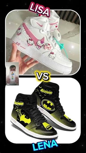 Hello Kitty 🩷 Vs Batman 🖤 Lisa Or Lena #hellokitty #batman #tiktok