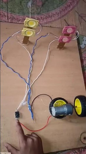 DIY Dynamo Generator | DC Motor Electricity Project | 4 LED Light Experiment